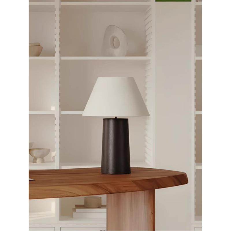 中古落地台灯客厅床头柜台灯实木设计师台灯卧室艺术服装店2025新