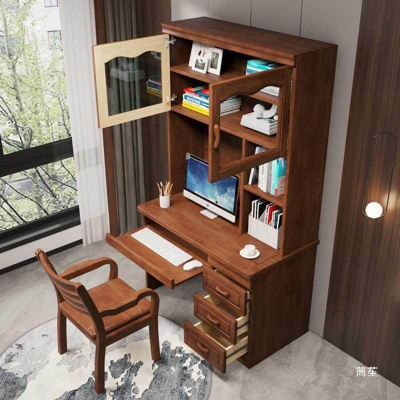 实木书桌小孩房电脑桌带书柜连体组合现代简约书架橡胶木直角书桌,农机/农具/农膜,割灌机/割草机/油锯,淘宝优惠券,粉丝福利购,淘宝优惠卷