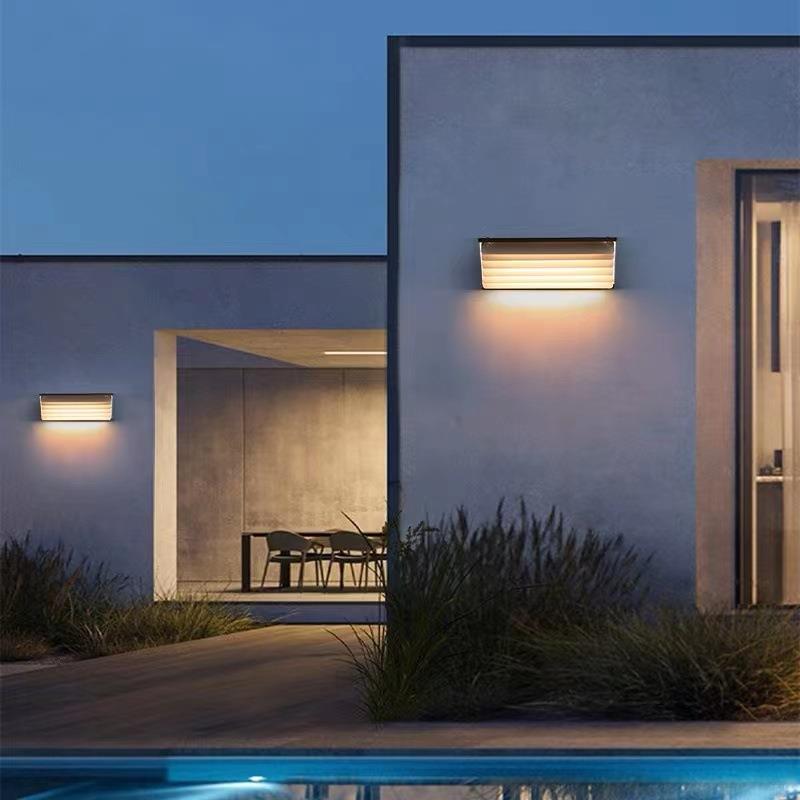 太阳能户外壁灯防水墙灯室外壁灯别墅庭院灯酒店装饰led外墙壁灯