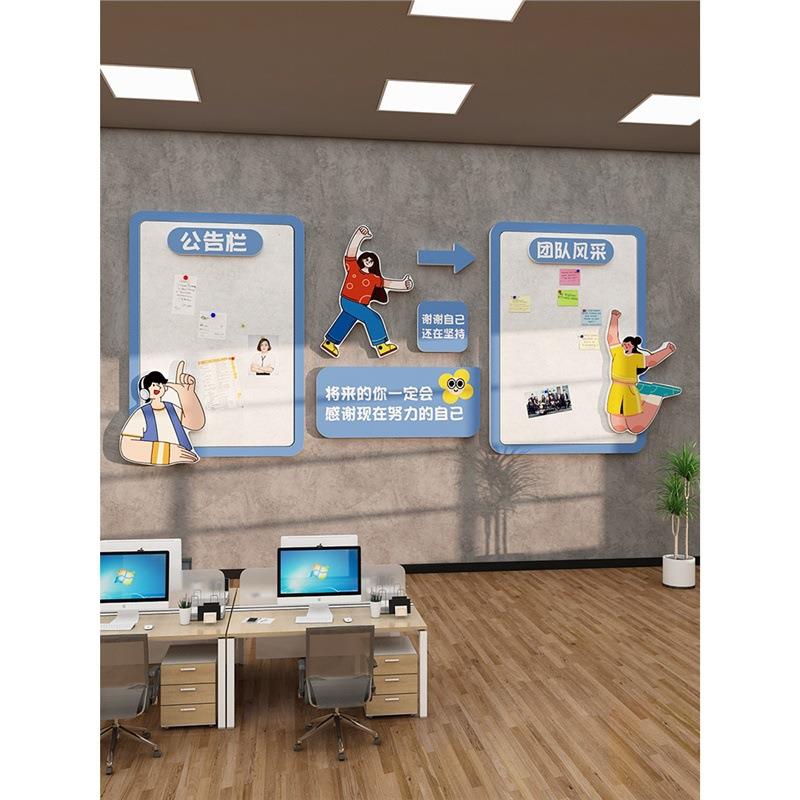 企业文化办公室墙面装饰荣誉墙展示公告栏照片背景板公司氛围毛毡