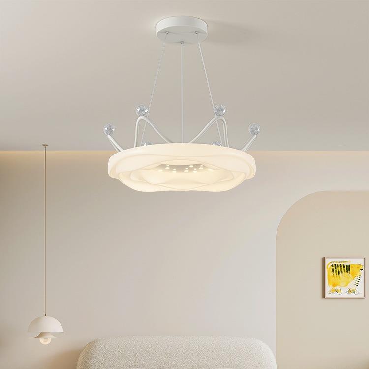 奶油风曲奇吸顶灯主卧室灯现代简约极简LED餐厅云朵滚塑灯