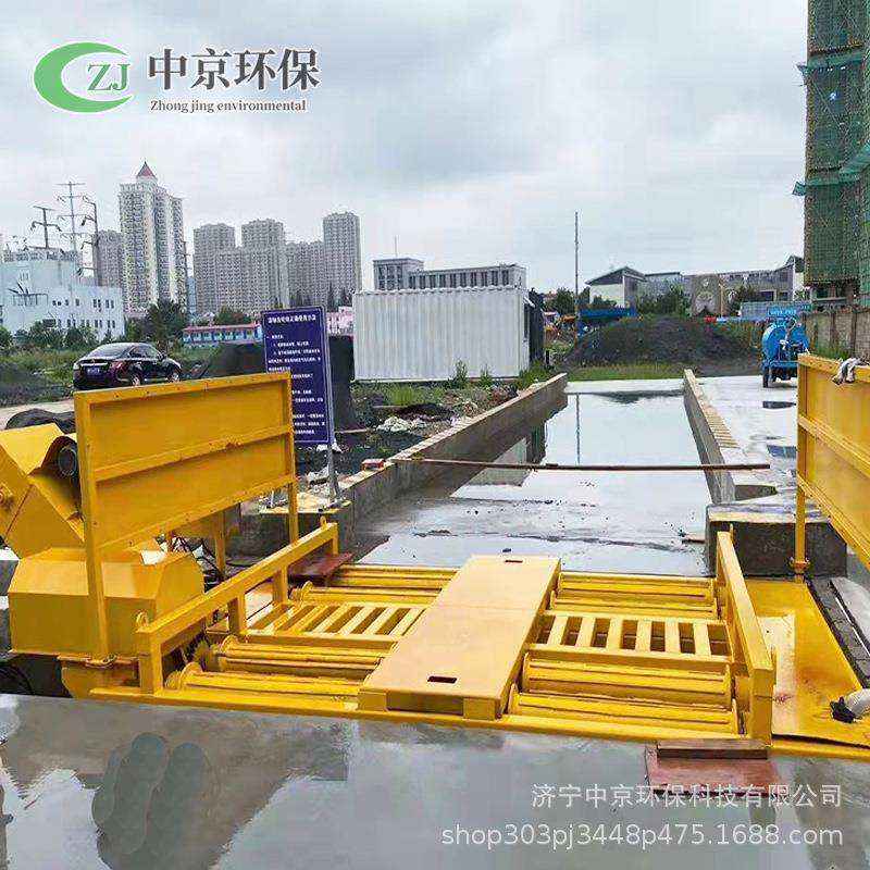 建筑工地前四后八车辆洗车台渣土车自动感应八轴滚轴式洗轮机