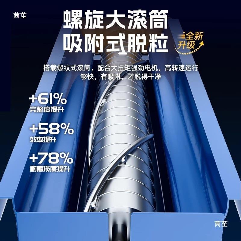新款玉米脱粒机家用小型全自动剥玉米电动打苞米包谷一体脱粒机器