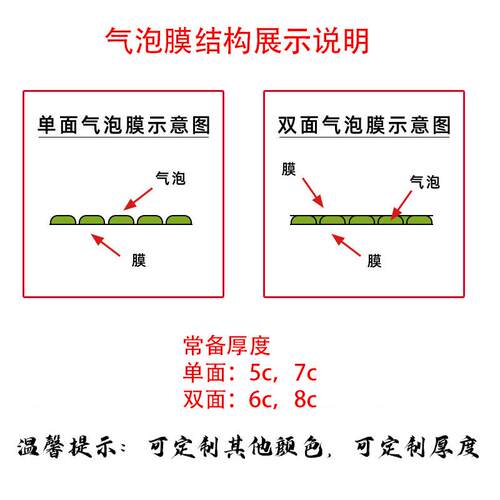 气泡膜卷装加厚打包泡沫垫快递包装膜袋防撞摔减震双层泡泡纸40cm