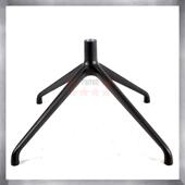 铝合金高脚可装 轮子四星脚休闲转椅黑色四爪旋转底座 轮子或不装