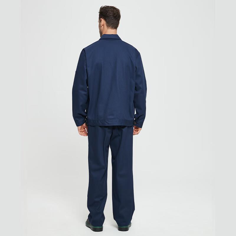 佰益阻燃工作服耐磨工装中集焊二保焊防烧7029深蓝色2XL180