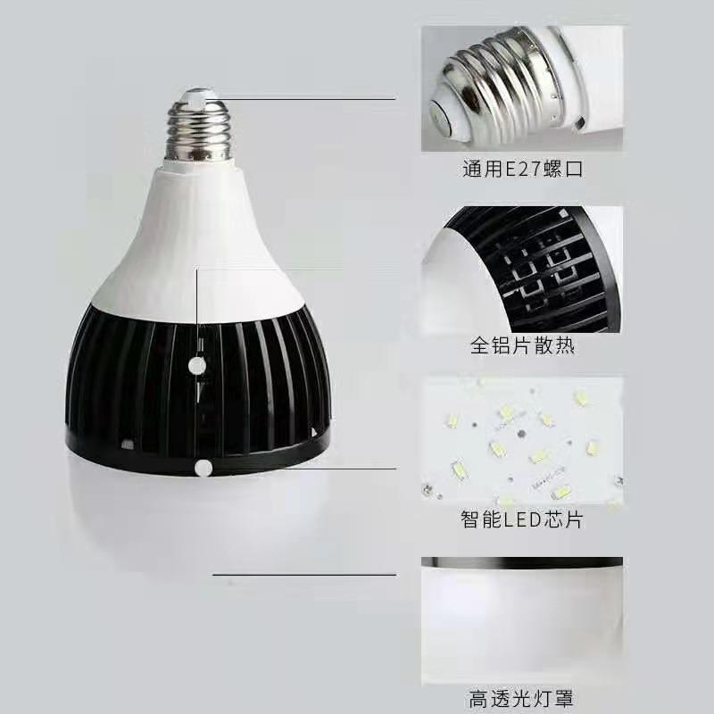 超亮大功率LED灯泡150W200W250W商用球泡灯E27螺口摄影补光灯