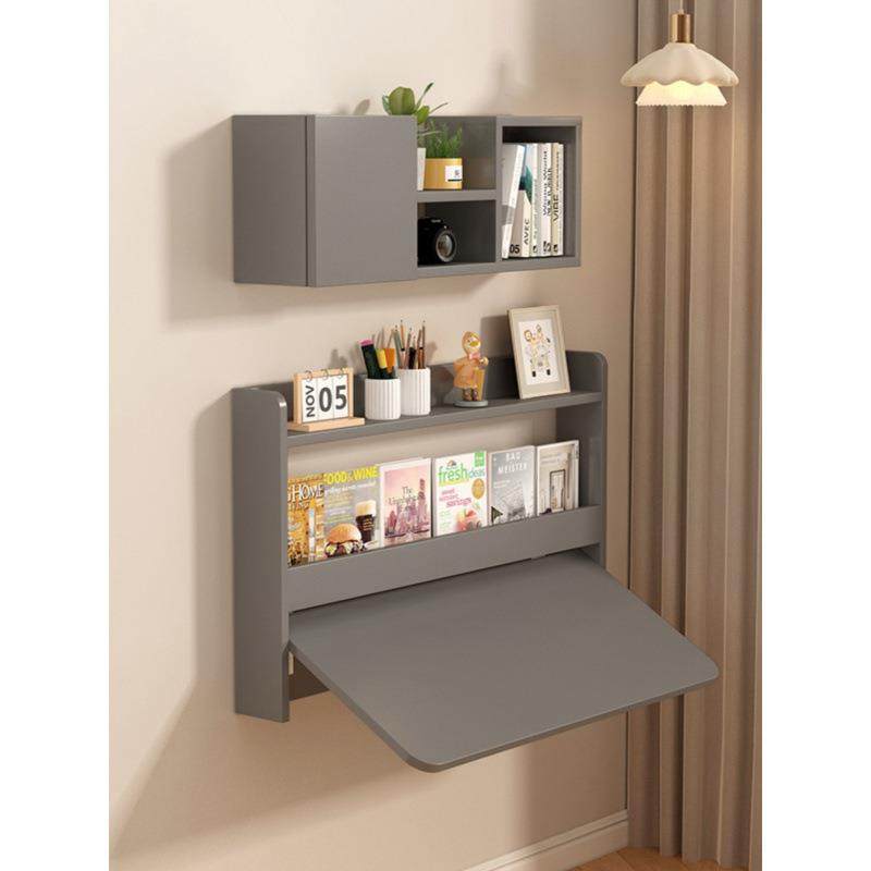悬空壁挂式墙上折叠书桌电脑桌实木连墙桌床尾书柜一体床头学习桌,电子元器件市场,其它元器件,淘宝优惠券,粉丝福利购,淘宝优惠卷