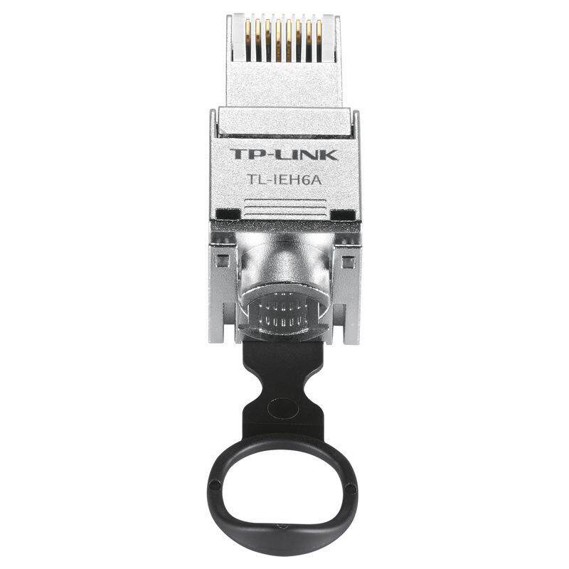 TP-LINK/普联超六类屏蔽工业网络水晶网络水晶头TL-IEH6A双屏蔽