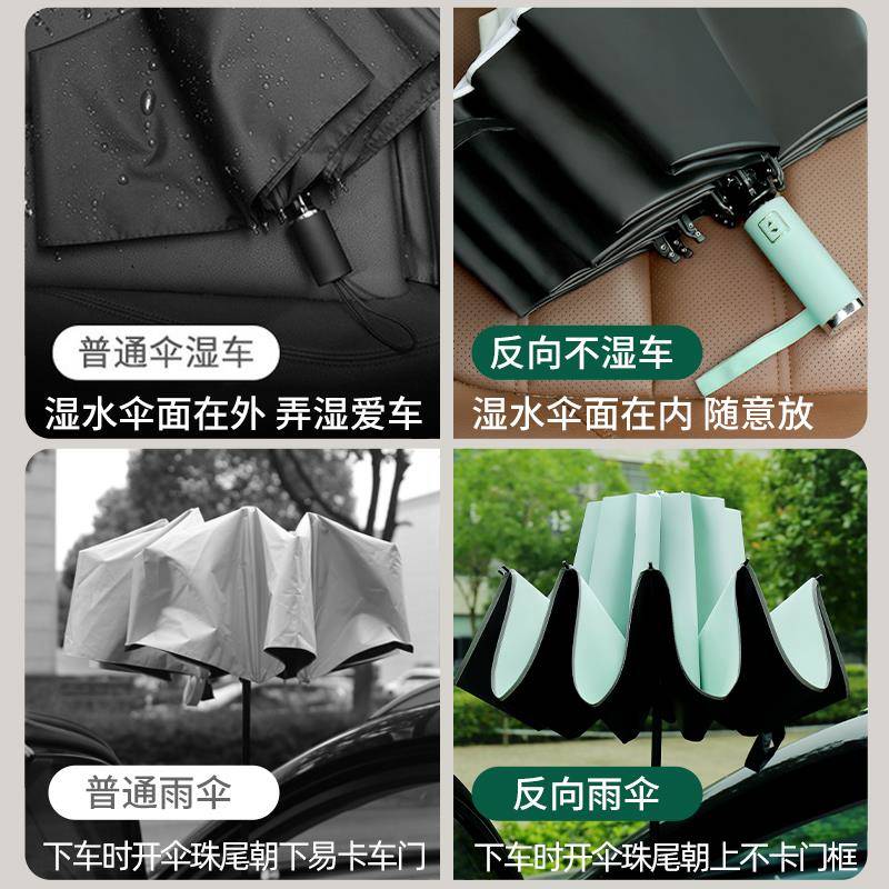 全自动雨伞男女折叠大号晴雨两用加厚加大加固太阳遮阳伞双人黑胶
