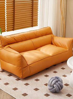 地懒人沙发榻厅榻米CQQ网红红豆休闲双型人客卧室出租屋阳台小户