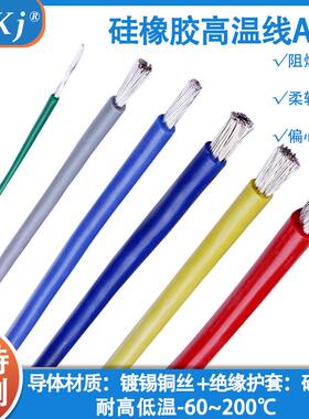 国标硅橡胶高温线AGR41025平方不编织耐温300度防水耐油耐磨