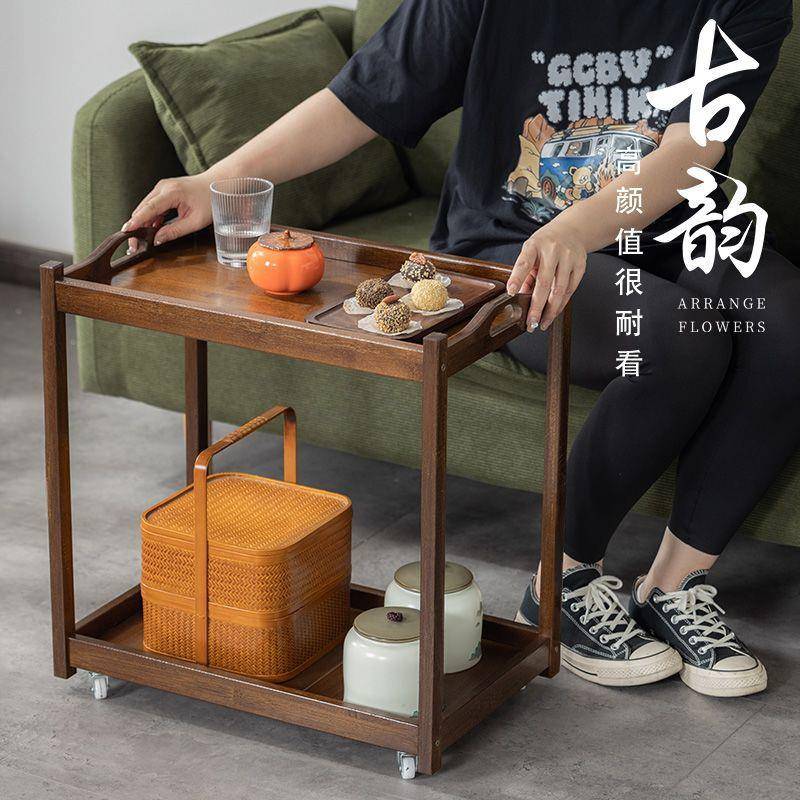 移动带轮客厅储物小推车沙发边几小户型茶几出租屋床头网红置物架