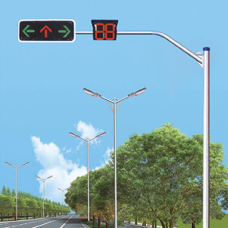 监控杆镀锌监控杆交通信号灯杆小区监控立杆八角红绿灯立杆