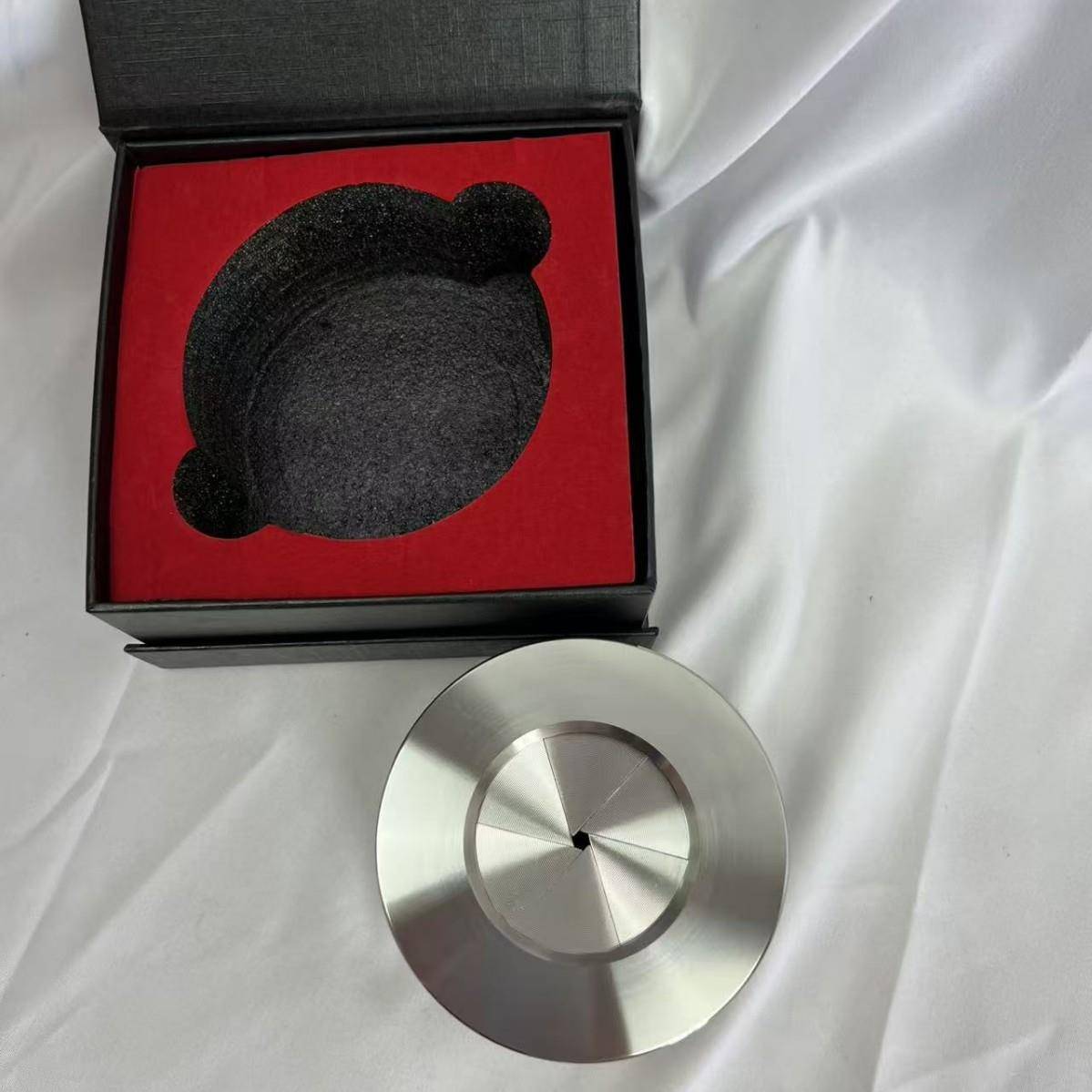 新款轻奢解压车用烟灰缸加厚304不锈钢旋转闭合防飞灰烟灰缸
