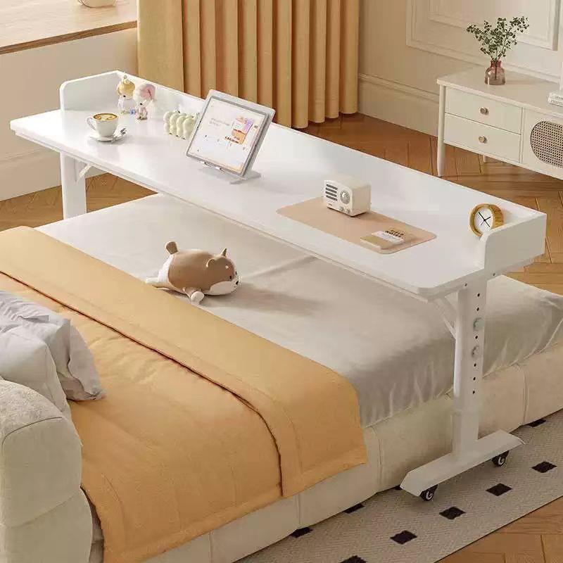 床边桌可移动升降桌床上电脑桌懒人学习办公桌靠墙长条书桌跨床桌