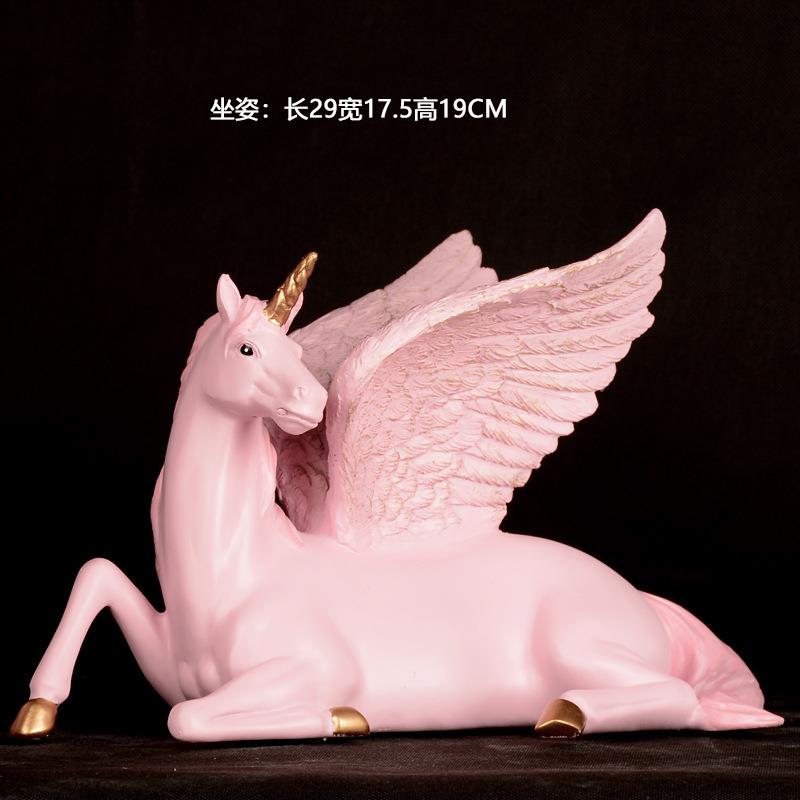 美式创意树脂马客厅玄关电视柜酒柜装饰品摆件现代简约家居工艺品
