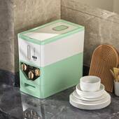 V45O创意定量出米桶防虫防潮旋转取米箱家用密封大容量杂粮储米箱