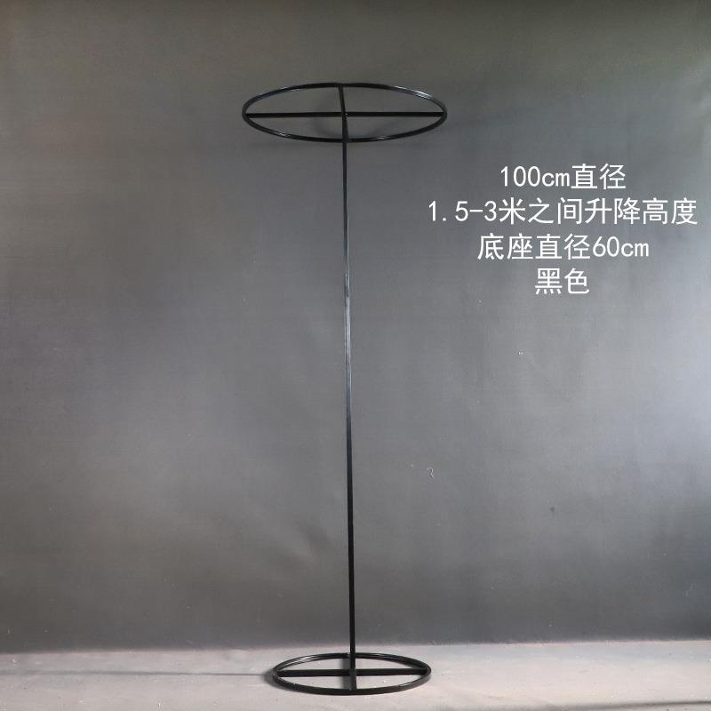 婚庆道具铁艺圆环架子婚礼舞台布置花环路引珠帘装饰伸缩立杆