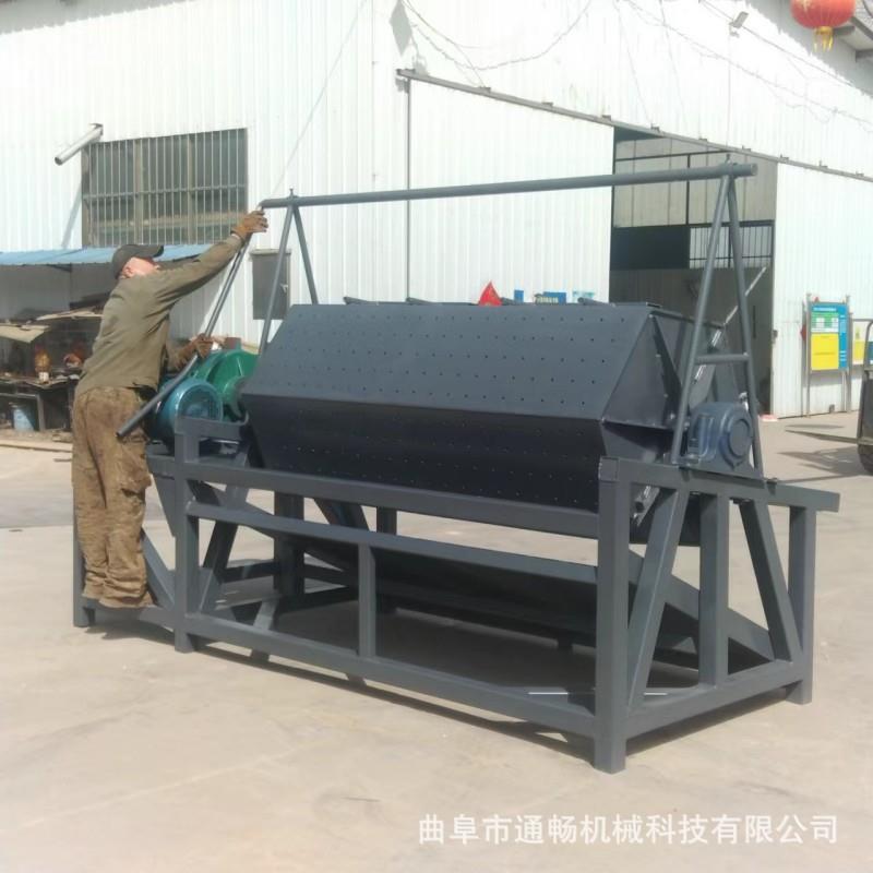 钻孔式六角滚筒抛光机设备木制品去毛刺滚桶打磨机金属除锈机