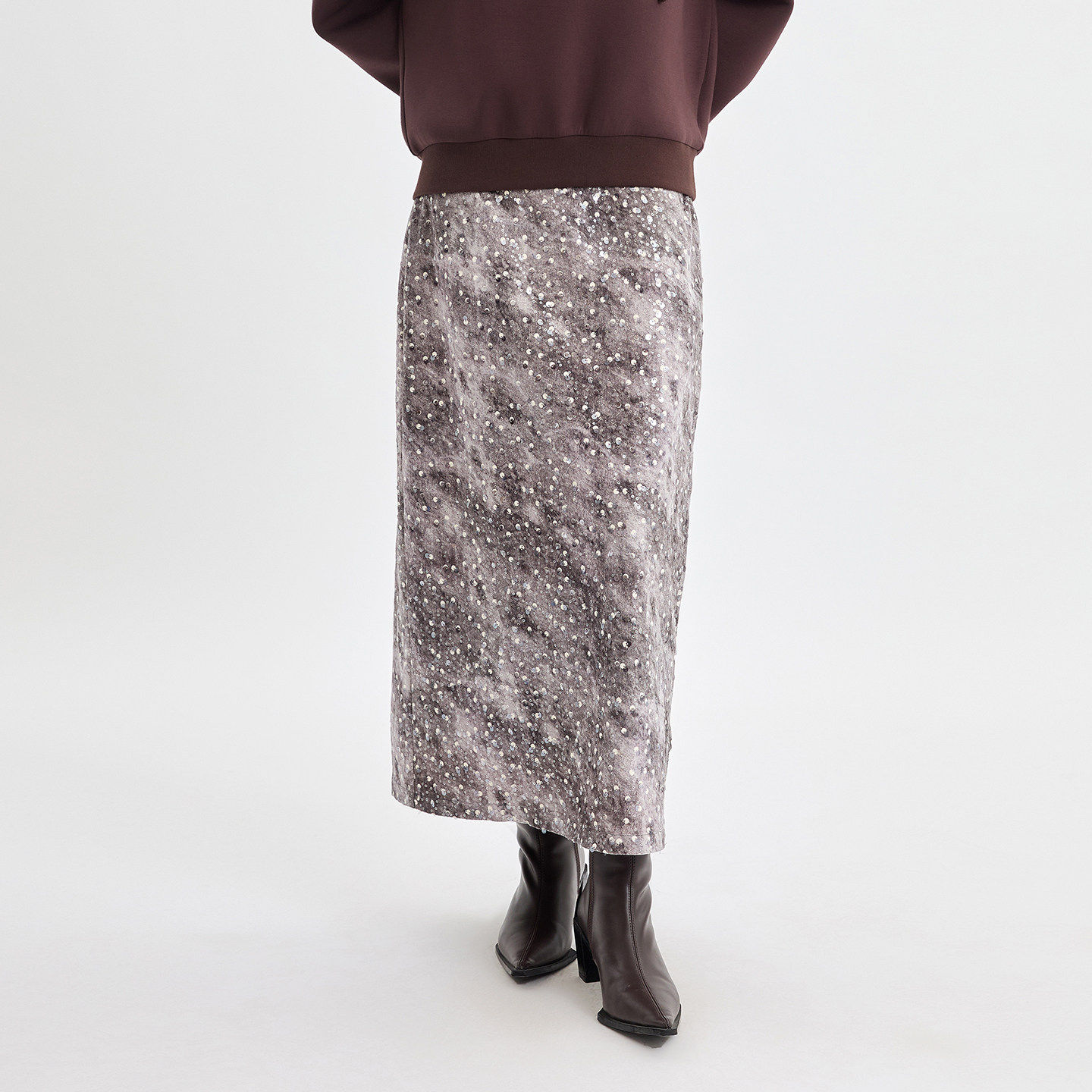 法柚2026春季新款时髦百搭立体珠片亮片半身裙好看显瘦a字裙子,女装/女士精品,半身裙,淘宝优惠券,粉丝福利购,淘宝优惠卷