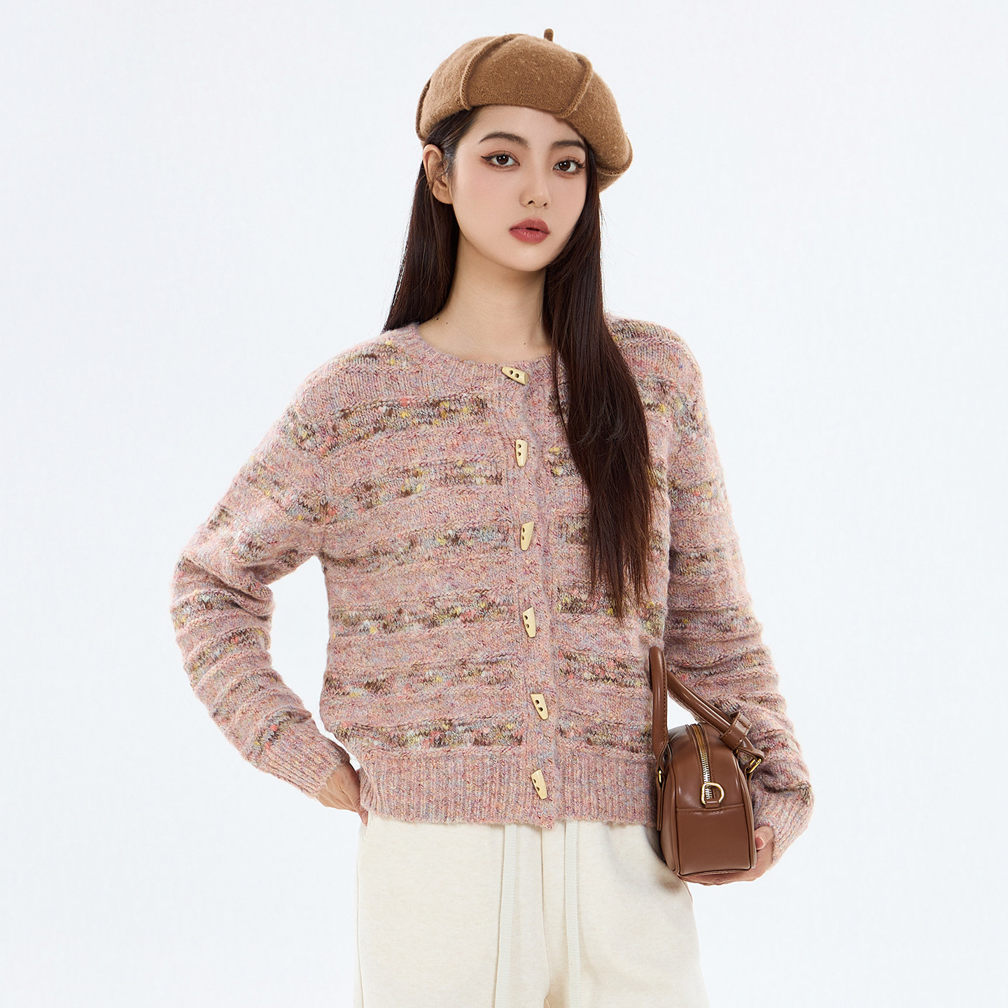 法柚2025春装百搭休闲毛衣针织衫时尚软糯羊毛衫开衫条纹上衣女,女装/女士精品,毛衣,淘宝优惠券,粉丝福利购,淘宝优惠卷