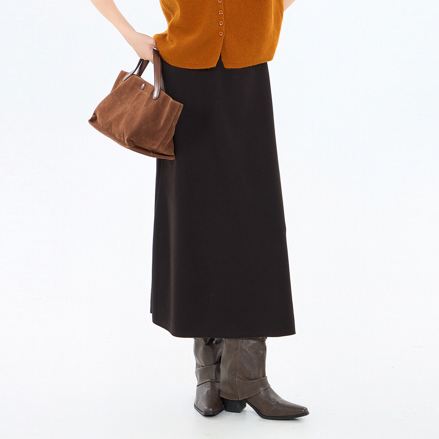 法柚2026春季新款休闲半身裙女韩版显瘦时尚气质百搭A字裙子女