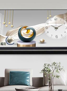 箱万年历电钟表电表上翻挂钟客家用现代轻奢餐厅厅遮子F97JS6M8挡