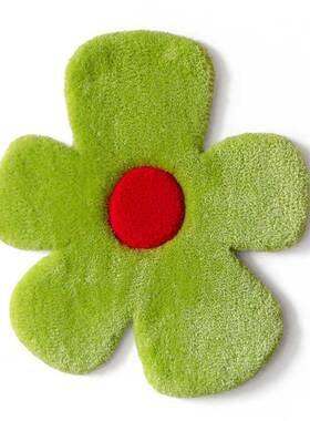 手工腈纶地毯花朵地家SBR-S2垫茶几沙发客厅地用毯笑脸饰装垫