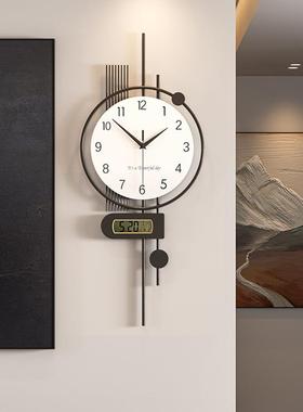 装钟表尚OEN客厅挂款墙2023新时钟简约现代家用时大气创意饰网红