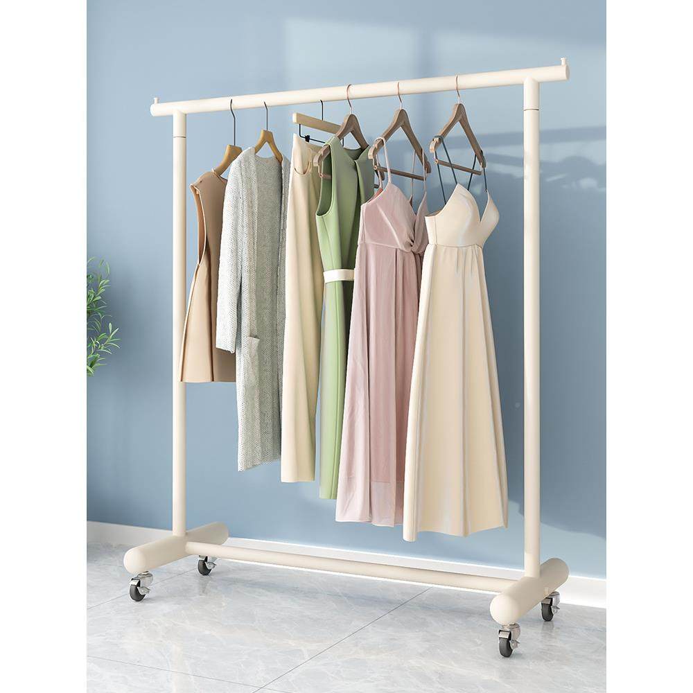 奶油衣架地80780588客风厅衣服收纳挂衣架落子学生宿凉舍简易衣帽