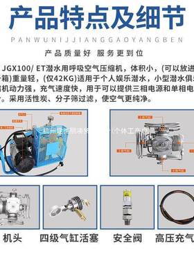 小型潜泵水充机填10084641气机便空压高携压空气填充泵机械压缩设