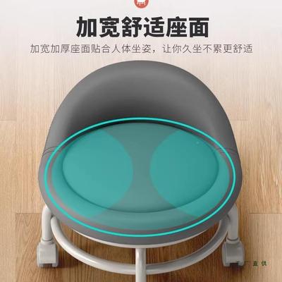 万向轮凳子小椅凳家用凳子结实矮耐用滑小轮移动凳子子客厅985小