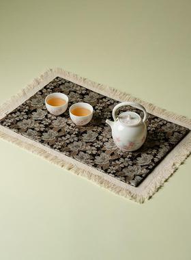 ZH-4129新中式茶干布泡席茶桌茶台茶盘垫一人艺壶垫防水桌垫旗隔