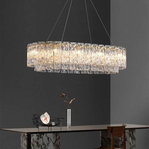 款简全铜后新代轻奢玻璃吊灯大气现客厅美式现代约餐厅灯8185卧室