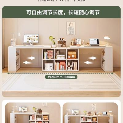 双室人书桌家CZY用学生学习转桌电梳脑办公卧妆台角书桌书架一体