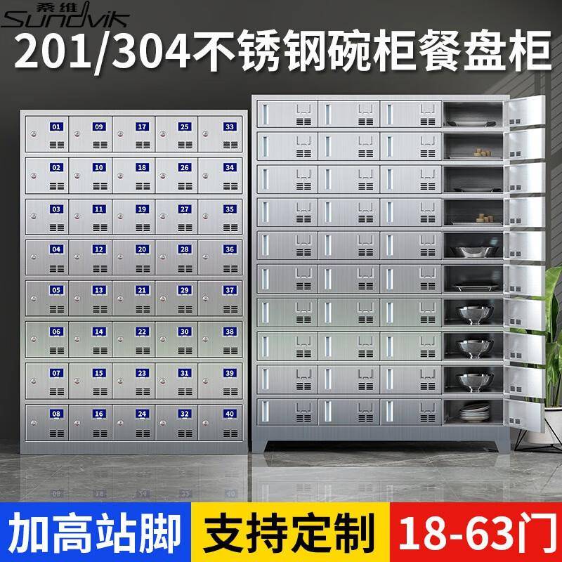 不锈食堂消毒碗柜员工餐厅紫HM-598外线高物温多门多格餐柜盘餐具