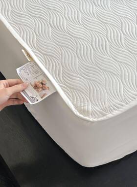 20564516232纯5新款棉全高棉夹棉床笠包端纯白色加厚床垫保护套罩
