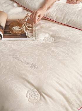 A类子高端60支豆VLE喜纤维被冬被加厚被芯陪嫁被大提花双人大春秋