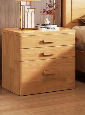 实置木床边保险箱物柜一体简家用隐约藏式保险柜小型户卧90154室