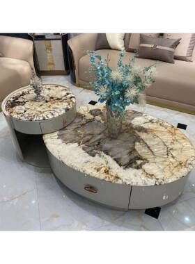 022轻奢茶子母款时几尚茶2几简约现代轻AMN奢设计实用便实木方茶