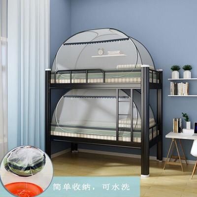 蚊帐学生宿舍免安装蒙古包纹账上下51004铺开门09大米.子母床单人