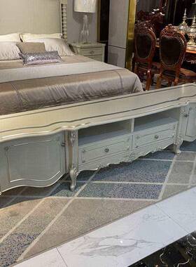 tlznfglo法轻奢电视柜客厅视厅柜木雕实式花梦寐烤蓝漆落地柜简奢