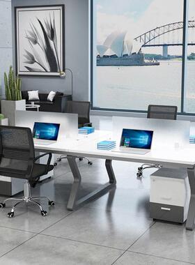 工北京办家具四位时公尚现代办公50912桌人位46人职员办公桌椅员