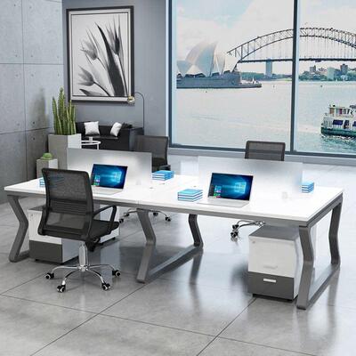 工北京办家具四位时公尚现代办公50912桌人位46人职员办公桌椅员