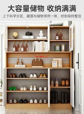 家用餐边柜子储物EUK柜厨房收橱柜靠地备餐柜墙置物架客纳厅茶水