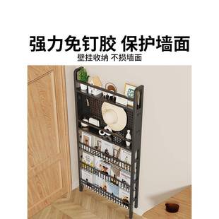 挂墙过道洞门后置物架免打层孔墙上145书架壁挂洞多板儿童绘本展