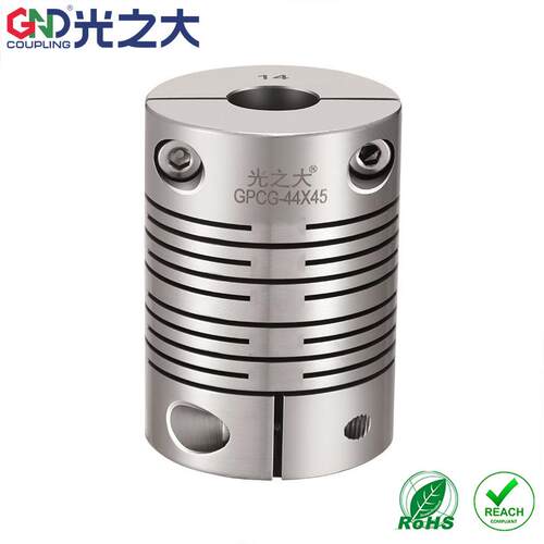 GND光之大传动不锈钢联轴器GPCG-34X35步进电机编码器平行线对切