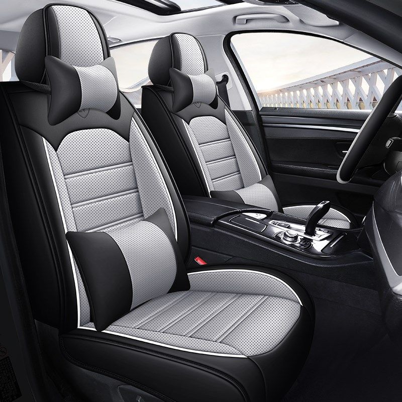 汽车坐垫四季通用全包围打孔纳帕皮座套新款网红车座椅套专用座垫