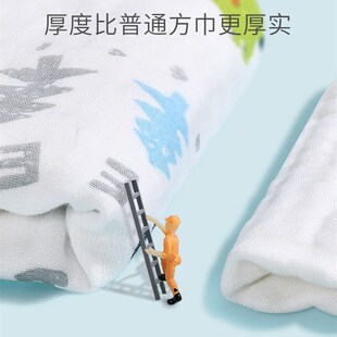 婴儿洗脸巾超软纯棉洗澡长方形新生儿童毛巾宝宝纱布小方巾口水巾